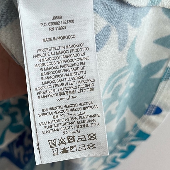 Boden Tori Jersey Tunic - Ivory, Tropical Stamp - Picture 6 of 8